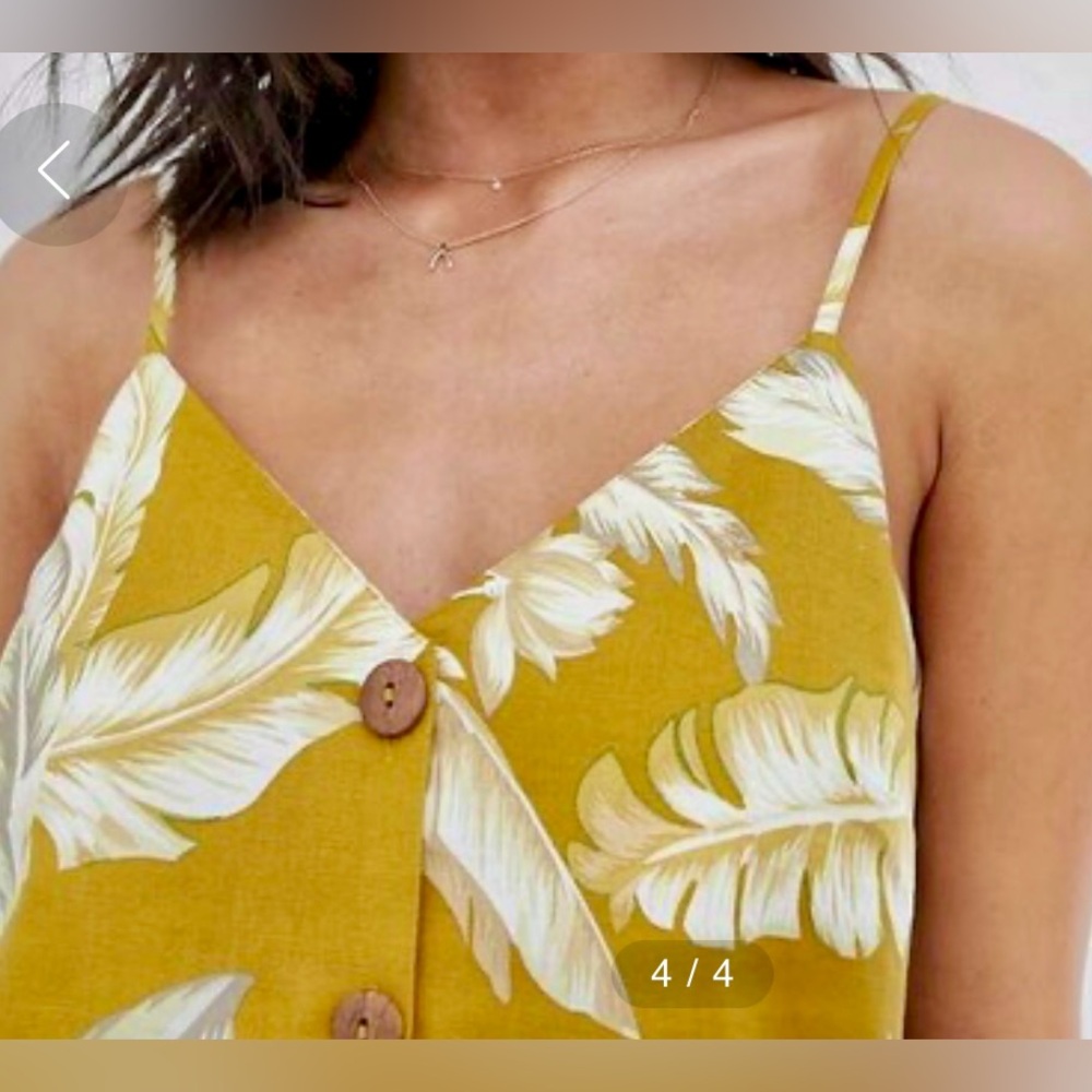 ASOS Design Button Through Linen Cami - Picture 5 of 7